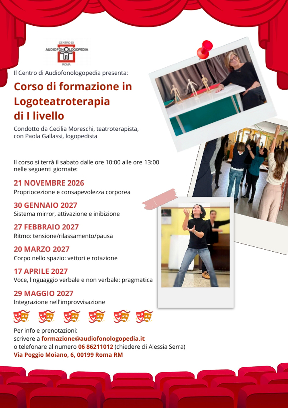 Corso di Formazione in logoteatroterapia di I livello